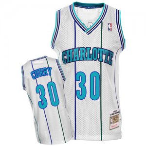 Maillot Retro Hornets Curry 30 Blanc