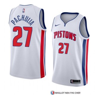Maillot Detroit Pistons Zaza Pachulia Association 2018 Blanc