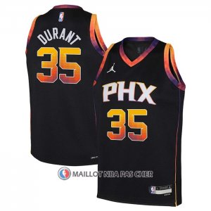 Maillot Enfant Phoenix Suns Kevin Durant NO 35 Statement 2022-23 Noir