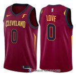 Maillot Authentique Cleveland Cavaliers Love 2017-18 0 Rouge