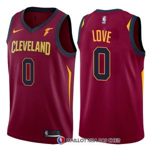 Maillot Authentique Cleveland Cavaliers Love 2017-18 0 Rouge