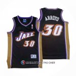 Maillot Utah Jazz Carlos Arroyo NO 30 Retro Noir