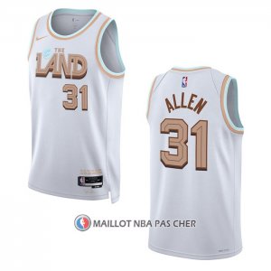 Maillot Cleveland Cavaliers Jarrett Allen NO 31 Ville 2022-23 Blanc