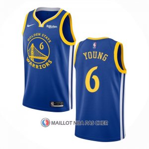 Maillot Golden State Warriors Nick Young NO 6 Icon Bleu