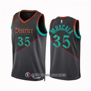 Maillot Washington Wizards Mike Muscala NO 35 Ville 2023-24 Noir