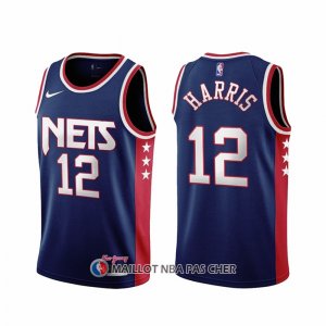 Maillot Brooklyn Nets Joe Harris NO 12 Ville 2021-22 Bleu