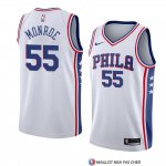 Maillot Philadelphia 76ers Greg Monroe Association 2018 Blanc