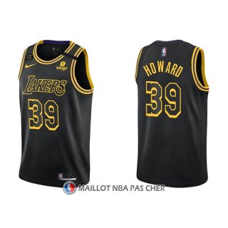 Maillot Los Angeles Lakers Dwight Howard NO 39 Mamba 2021-22 Noir