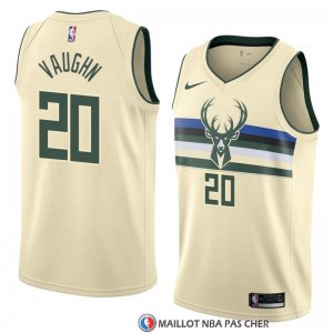 Maillot Milwaukee Bucks Rashad Vaughn Ville 2018 Crema