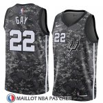 Maillot San Antonio Spurs Rudy Gay No 22 Ciudad 2018 Gris