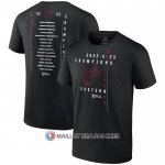 Maillot Manche Courte Miami Heat 2023 Western Conference Champions Crossover Team Roster Noir