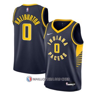 Maillot Enfant Indiana Pacers Tyrese Haliburton NO 0 Icon 2022-23 Bleu