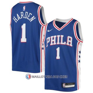 Maillot Enfant Philadelphia 76ers James Harden NO 1 Icon Bleu