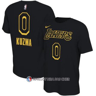 Maillot Manche Courte Los Angeles Lakers Kyle Kuzma Noir