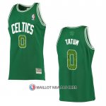 Maillot Boston Celtics Jayson Tatum NO 0 Snakeskin Hardwood Classics 2021 Vert