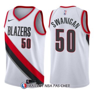 Maillot Portland Trail Blazers Caleb Swanigan Association 50 2017-18 Blanc