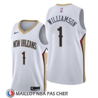 Maillot New Orleans Pelicans Zion Williamson Association 2019-20 Blanc