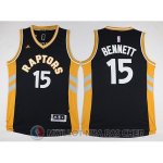 Maillot Toronto Raptors Bannett #15 Nero Oro