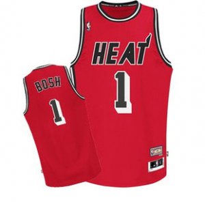 Maillot retro de Rouge Bosh Miami Heat Revolution 30