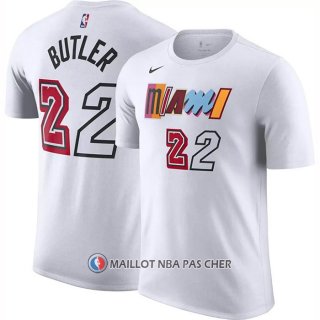 Maillot Manche Courte Miami Heat Jimmy Butler Ville 2022-23 Blanc