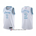 Maillot Los Angeles Lakers Wayne Ellington NO 2 Ville 2021-22 Blanc