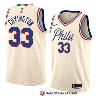 Maillot Philadelphia 76ers Robert Covington Ville 2018 Crema