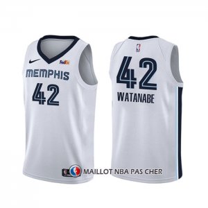 Maillot Memphis Grizzlies Yuta Watanabe Association Blanc