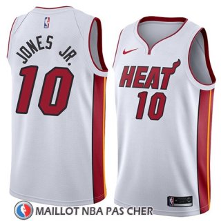Maillot Miami Heat Derrick Jones Jr. No 10 Association 2018 Blanc