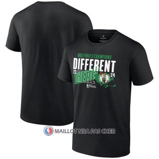 Maillot Manche Courte Boston Celtics 2024 NBA Finals Champions Outlet Pass Hometown Noir