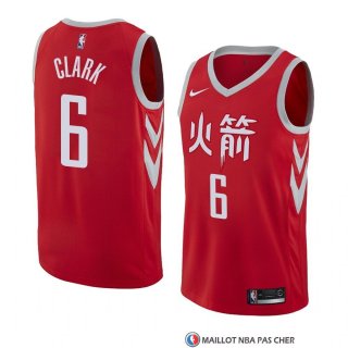 Maillot Houston Rockets Gary Clark Ville 2018 Rouge