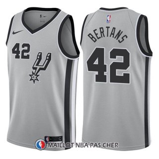 Maillot San Antonio Spurs Davis Bertans Statement 42 2017-18 Plata