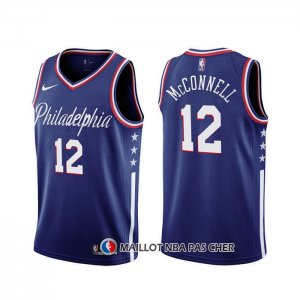 Maillot Philadelphia 76ers T.j. Mcconnell Ville 2019-20 Bleu