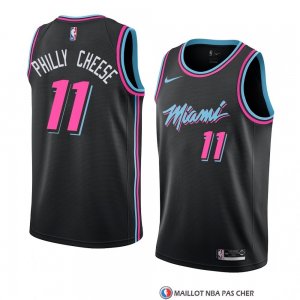 Maillot Miami Heat Philly Cheese Ville 2018-19 Noir