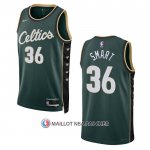 Maillot Boston Celtics Marcus Smart NO 36 Ville 2022-23 Vert