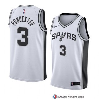 Maillot San Antonio Spurs Quincy Pondexter Association 2018 Blanc