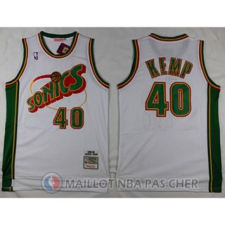 Maillot Seattle Supersonics Kemp #40 Blanc