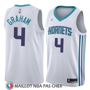 Maillot Charlotte Hornets Devonte Graham No 4 Association 2018 Blanc
