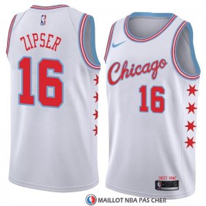 Maillot Chicago Bulls Paul Zipser Ville 2018 Blanc