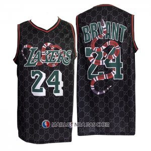 Maillot Los Angeles Lakers x Gucci Mamba Kobe Bryant No 24 Noir