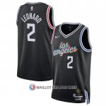 Maillot Los Angeles Clippers Kawhi Leonard NO 2 Ville 2022-23 Noir