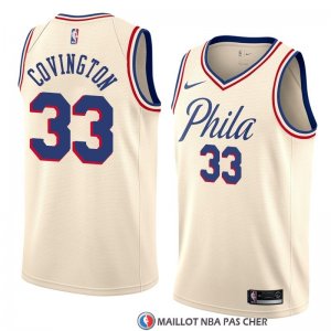 Maillot Philadelphia 76ers Robert Covington Ville 2018 Crema
