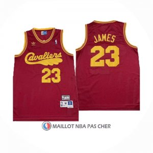 Maillot Cleveland Cavaliers LeBron James NO 23 Mitchell & Ness Rouge