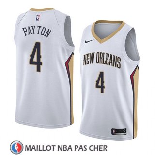 Maillot New Orleans Pelicans Elfrid Payton No 4 Association 2018 Blanc