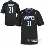 Maillot Garnett Manche courte Minnesota Timberwolves Noir