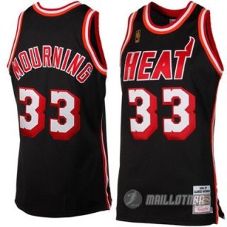 Maillot Miami Heat retro Mourning #33 Noire