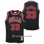 Maillot Enfant Chicago Bulls Scottie Pippen NO 33 Mitchell & Ness 1997-98 Noir