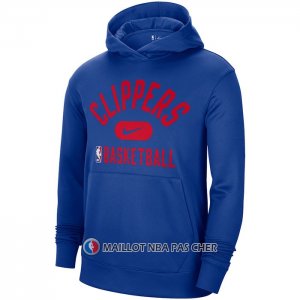 Veste a Capuche Los Angeles Clippers Performance Practice 2021-22 Bleu