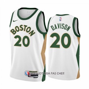 Maillot Boston Celtics Jd Davison NO 20 Ville 2023-24 Blanc