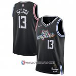 Maillot Los Angeles Clippers Paul George NO 13 Ville 2022-23 Noir