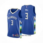 Maillot Milwaukee Bucks George Hill NO 3 Ville 2022-23 Bleu